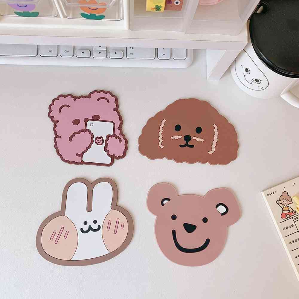 Creative Cute Table Placemat-waterproof Heat Insulation Non-slip Bowl Pad