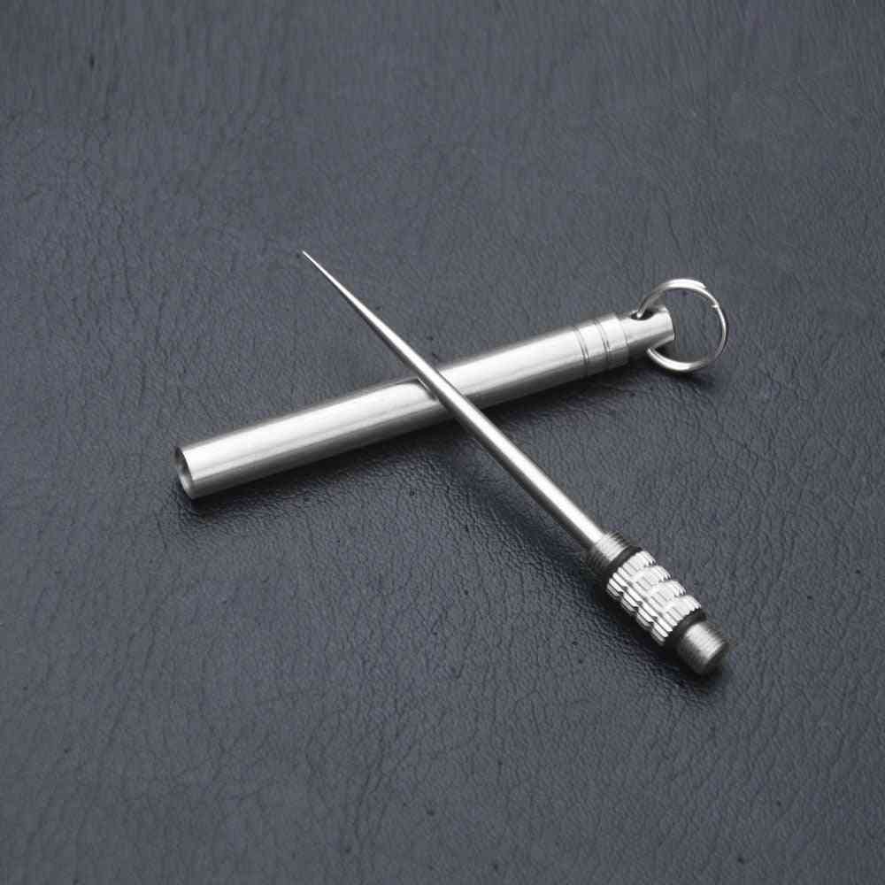Portable Multifunctional- Titanium Edc Toothpick, Camping Tool