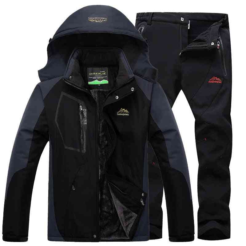 Set giacca e pantalone in pile caldo impermeabile/antivento