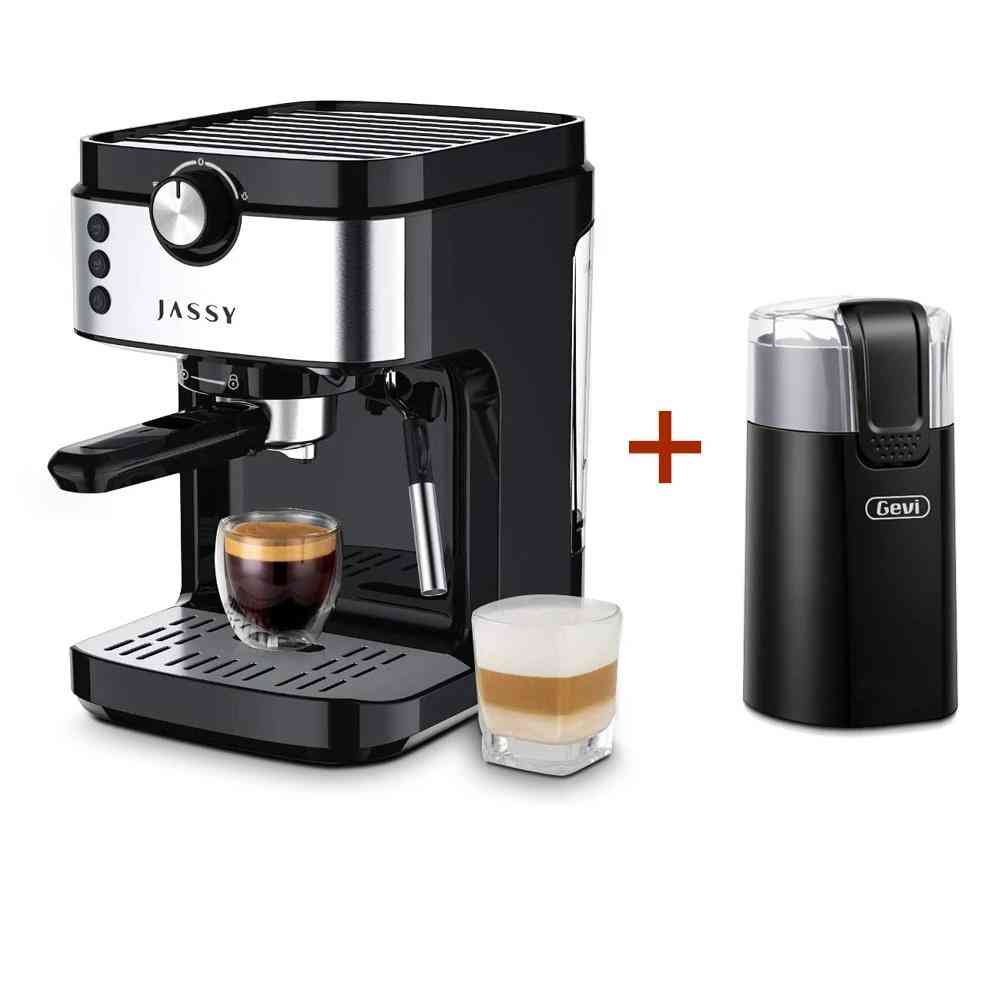 Aparat de cafea încorporat spumant de lapte, aparat de cafea espresso cu sistem de presiune de 19 bari
