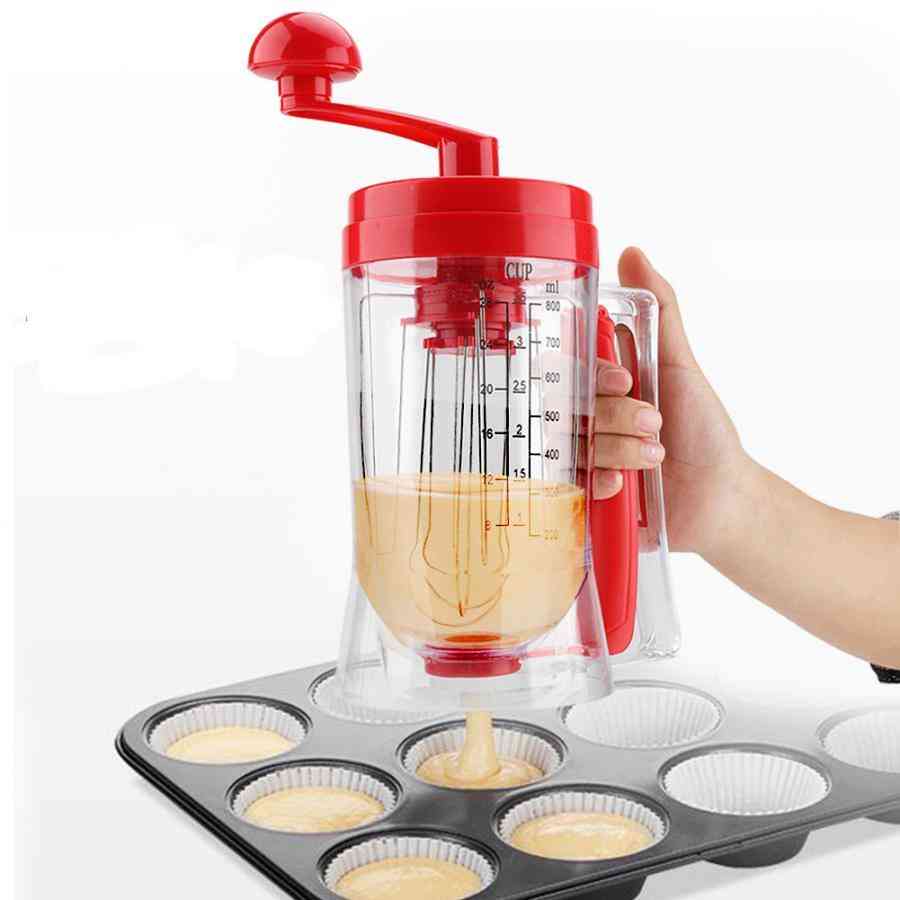 Dej dispenser manuel pandekage, cupcake fløde & smør mixer blender maskine