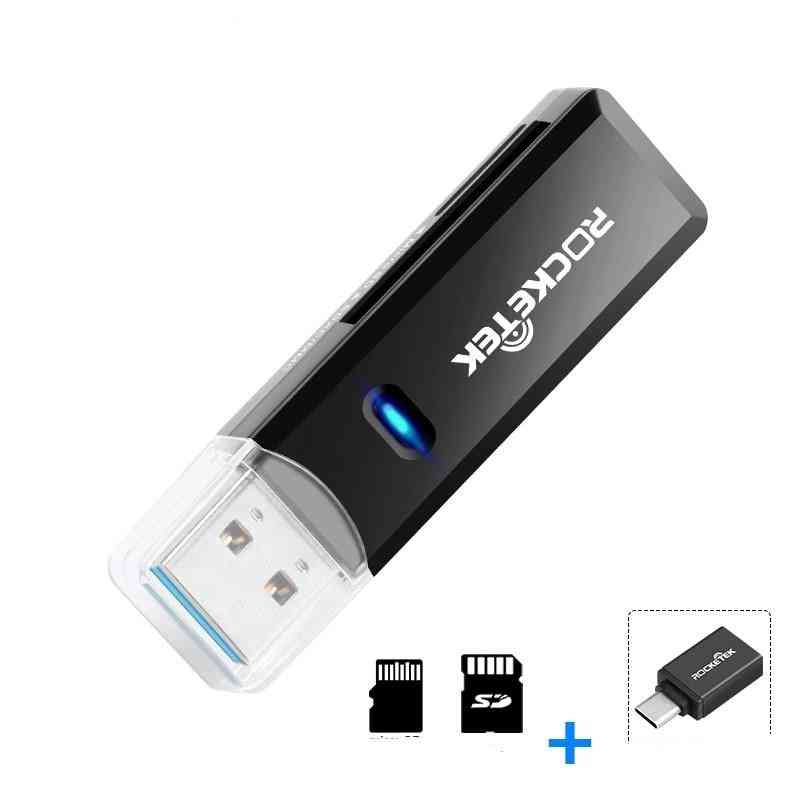 Usb 3.0- Memory Card Reader, Otg Type-c Adapter For Computer