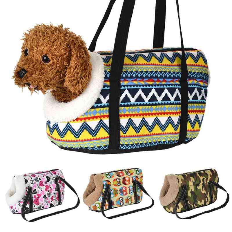 Classic Pet Carrier For Small Dogs, Cozy Soft Puppy, Cat, Bags, Backpack