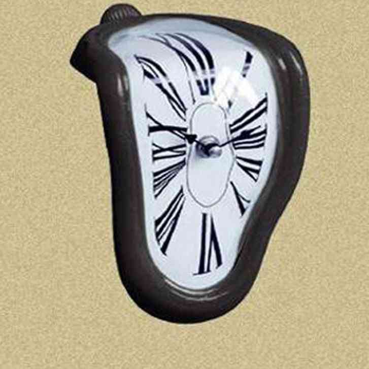 Novel Surreal- Salvador Dali Style, Melting Distorted, Wall Clock