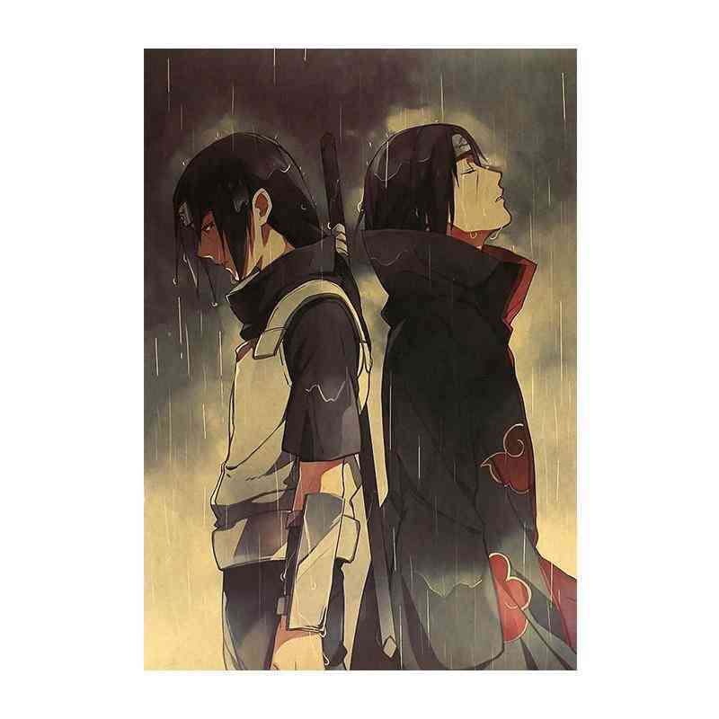 Anime Naruto-uchiha Itachi, Kraftpapier Poster, Wandaufkleber