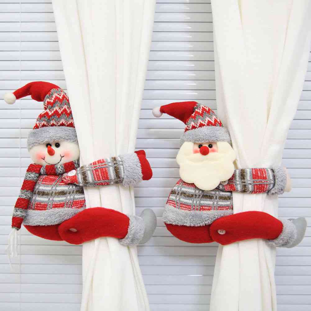 Cute Cartoon Christmas Curtain Buckle Decorative Accessorie