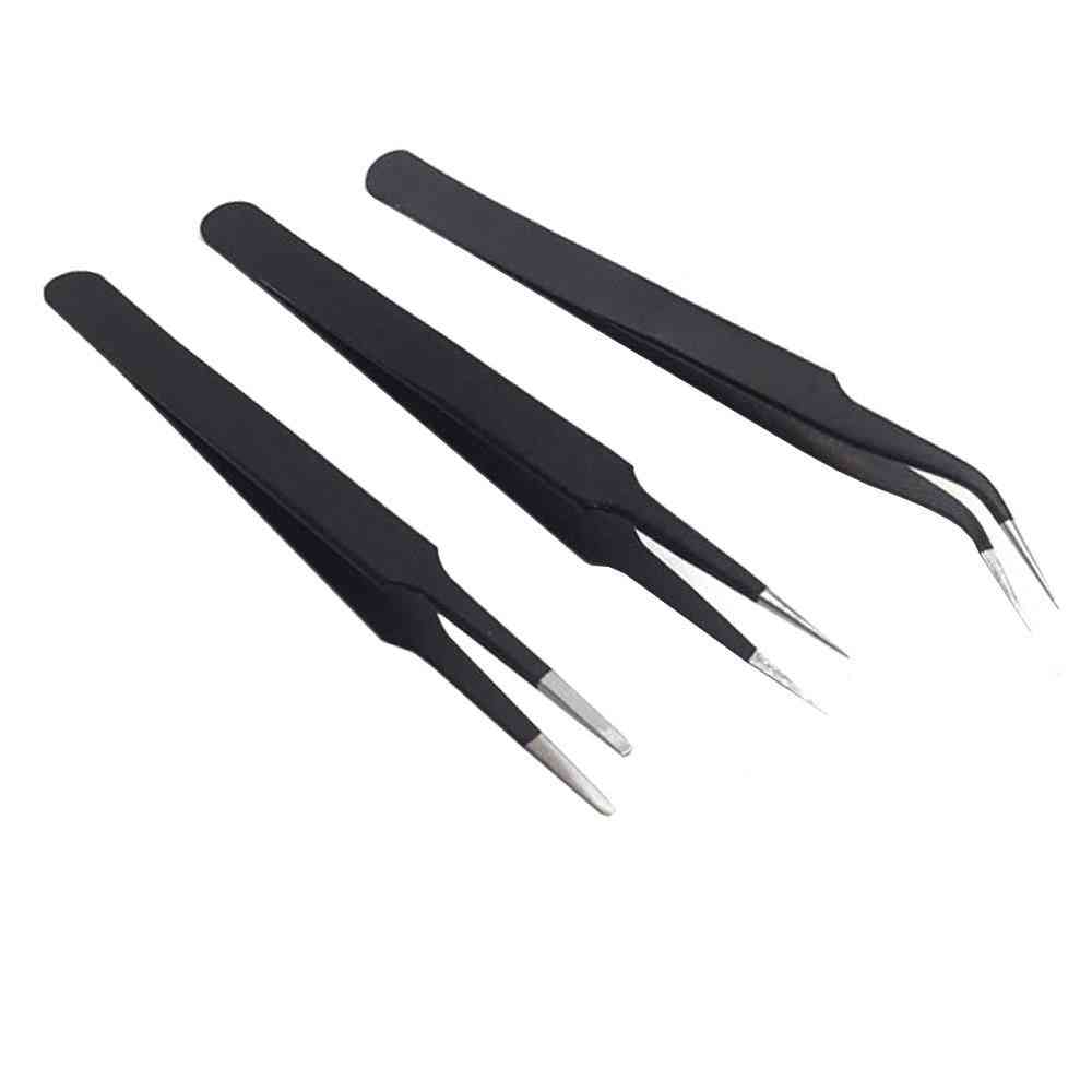 Anti-static Curved, Straight Tip Forceps