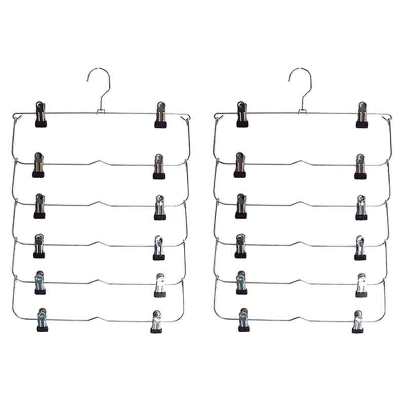 6 Layers Pants Skirt Clothes Hanger