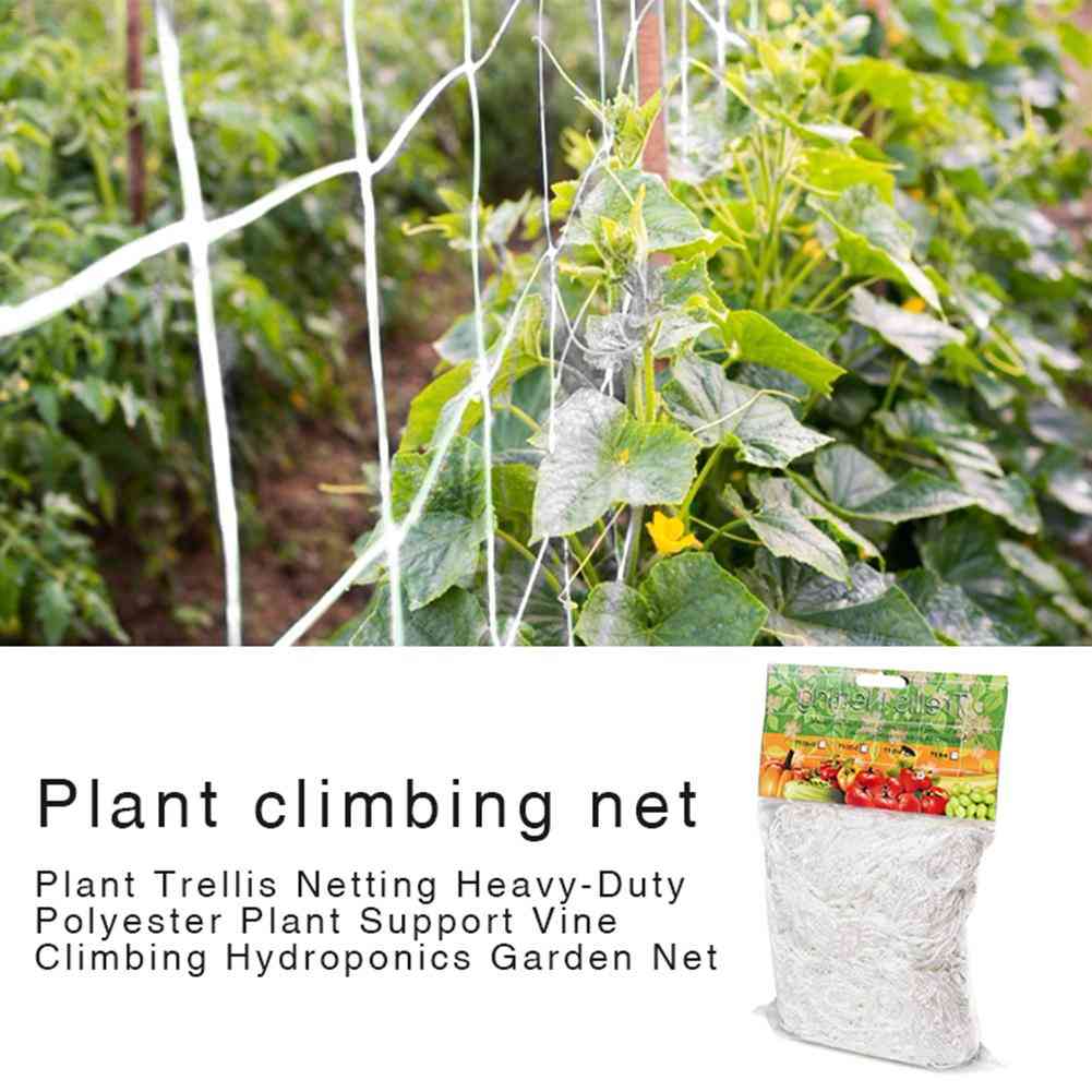 Plant Trellis Netting Polyester Support Vine Climbing Hydroponics Garden Net Accessories