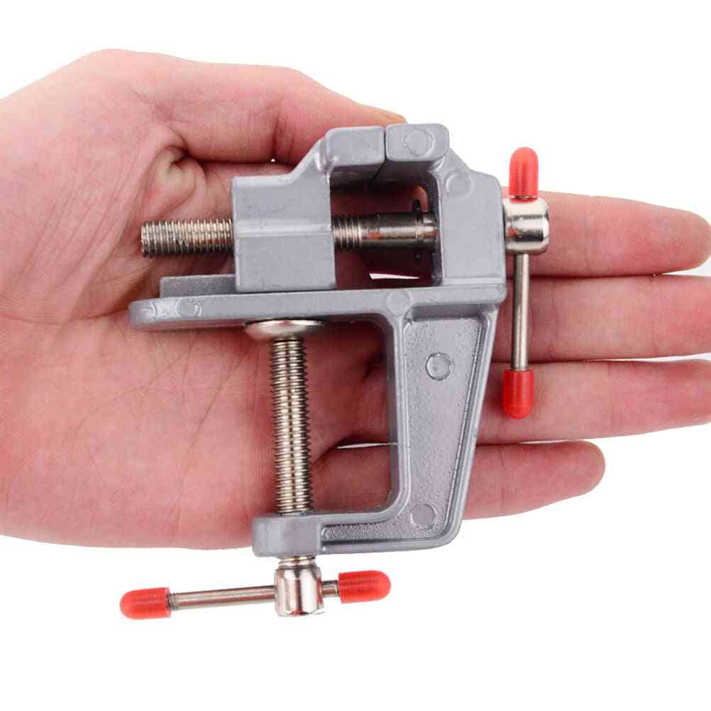Aluminum Miniature Small Jewelers Hobby Clamp On Table / Bench