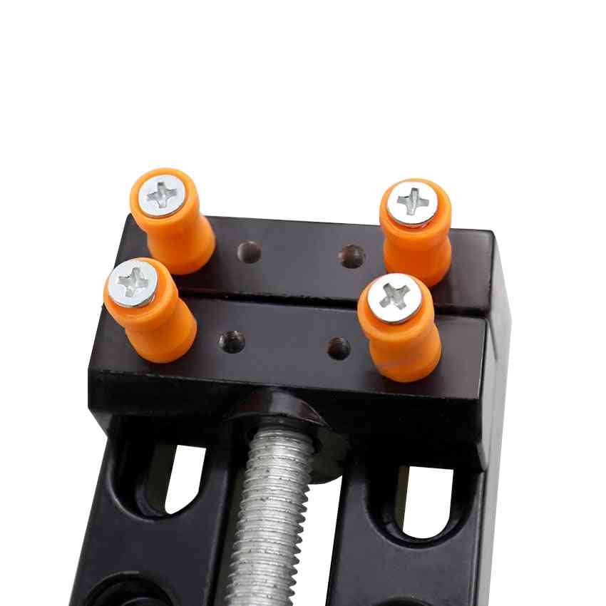 Mini flat klemme benk skrutrekker, aluminiumslegering drill press vice utskjæring maskinverktøy