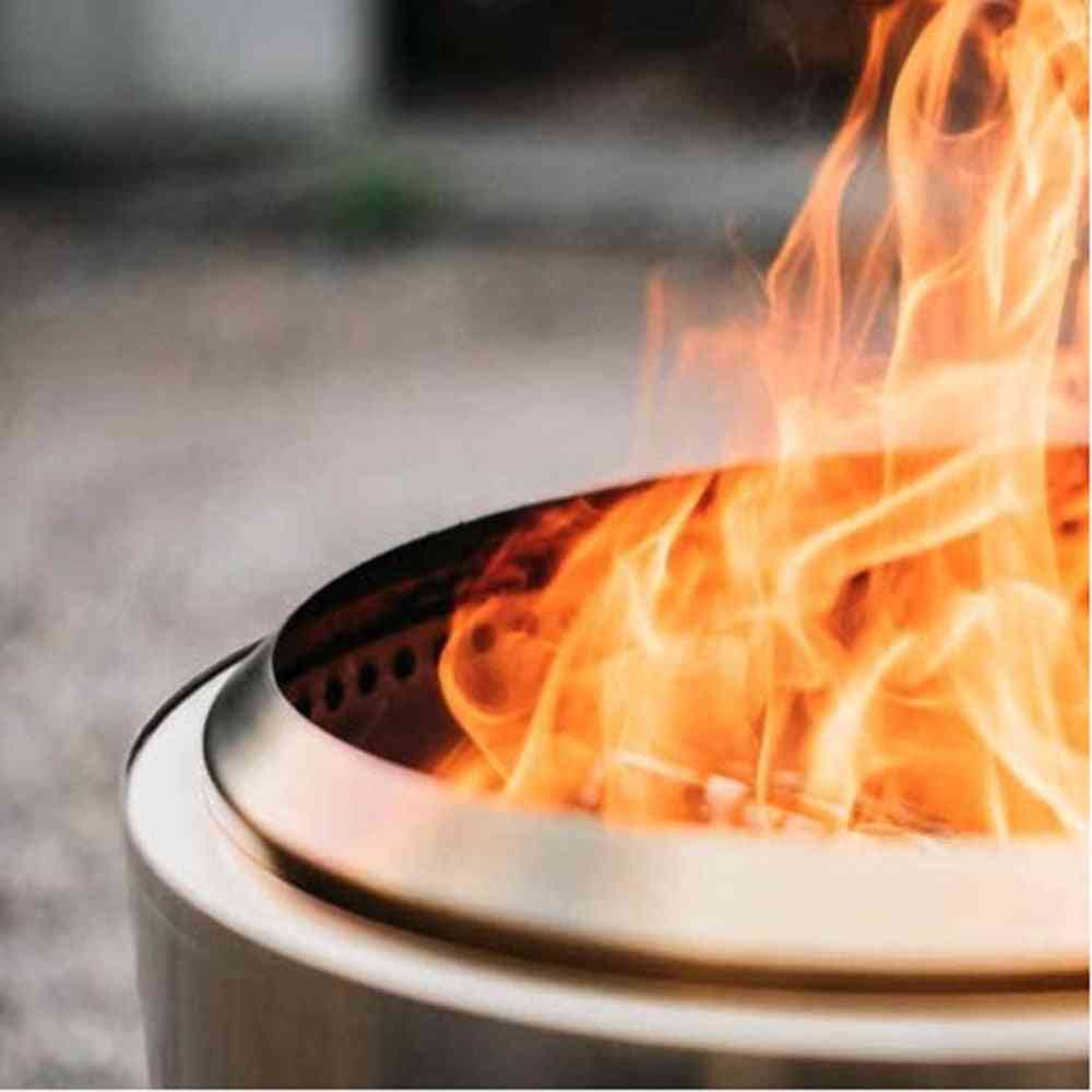 Vinter bärbar- värmebål & rökfri eldstad, lätt grill spis