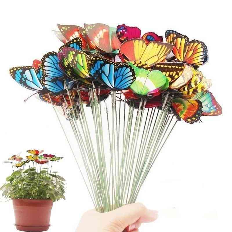 Yard Planter- Colorful Butterfly, Flower Pots For Garden, Outdoor Decoration