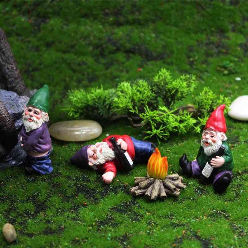 Mini Resin- Moss Landscape, Fairy Miniature Garden, Dwarf Ornaments, Flower Pot Accessories
