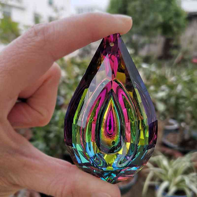 Krystal suncatcher- loquat vedhæng, lysekrone prisme, hængende ornamenter lampe