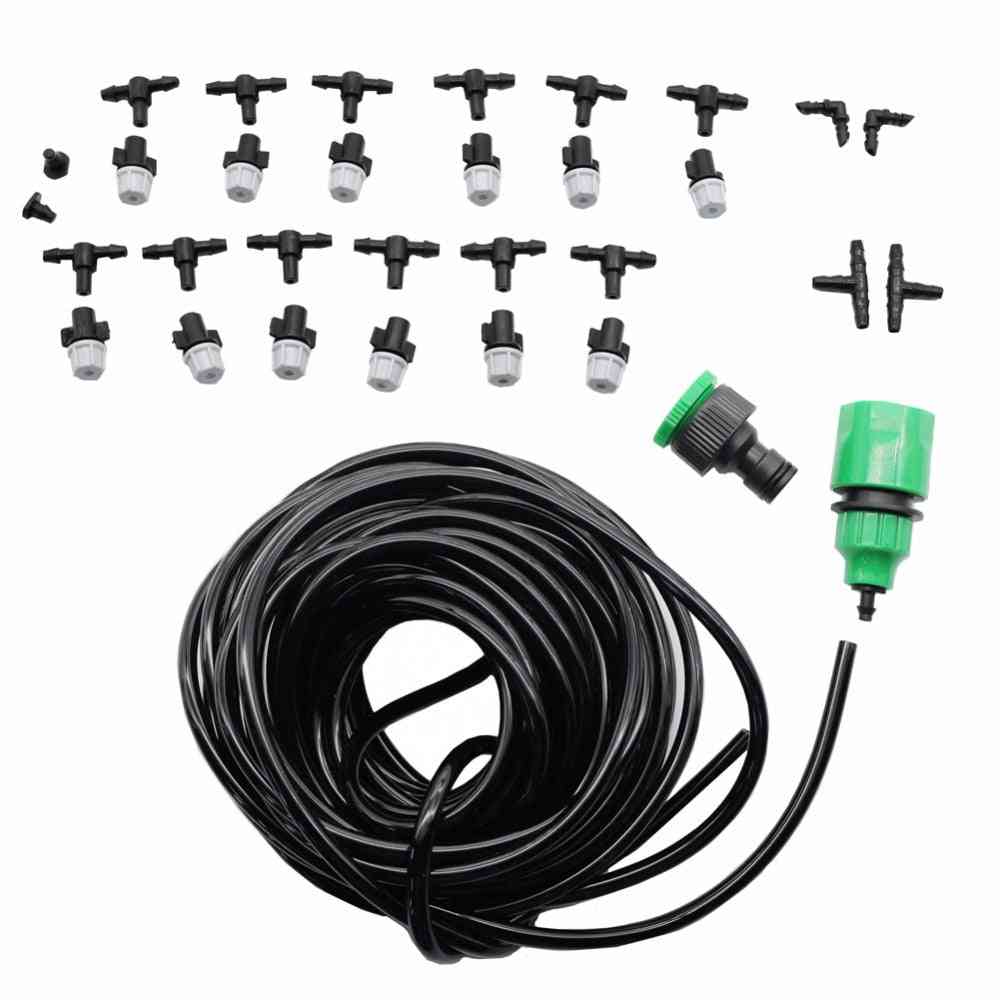 Irrigation System, Portable Misting Automatic Watering Garden Hose Fog Nozzles