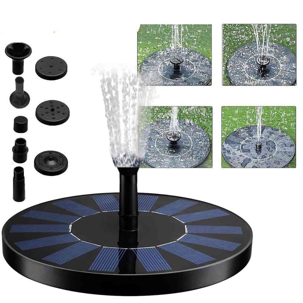 Solar Panel Powered, Waterfall Fountain For Garden Decoration