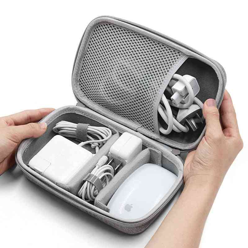Hard Shell Digital Gadgets Storage Bag For Mac Adapter Mouse Data Cable