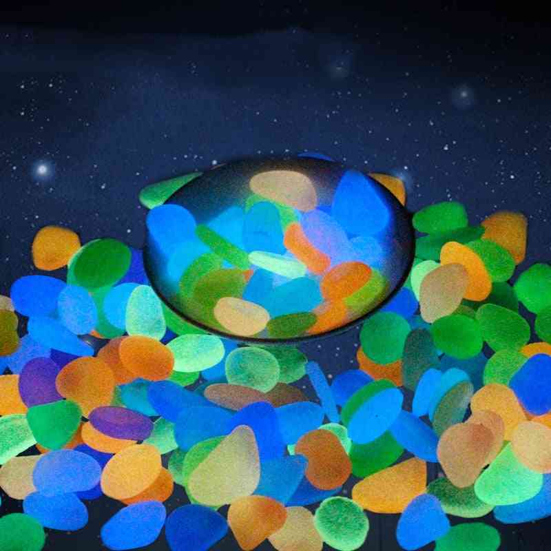 Glow Pebbles Luminous Stone, Fish Tank Garden Decoration