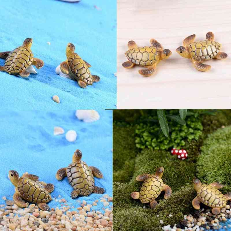 Dolls Bonsai, Figurines Sea Turtle Model For Home Decoration