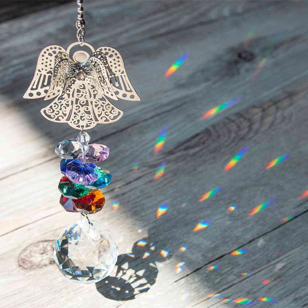 Crystal Guardian Angel Window Sun Catcher Collection Chakra Beads