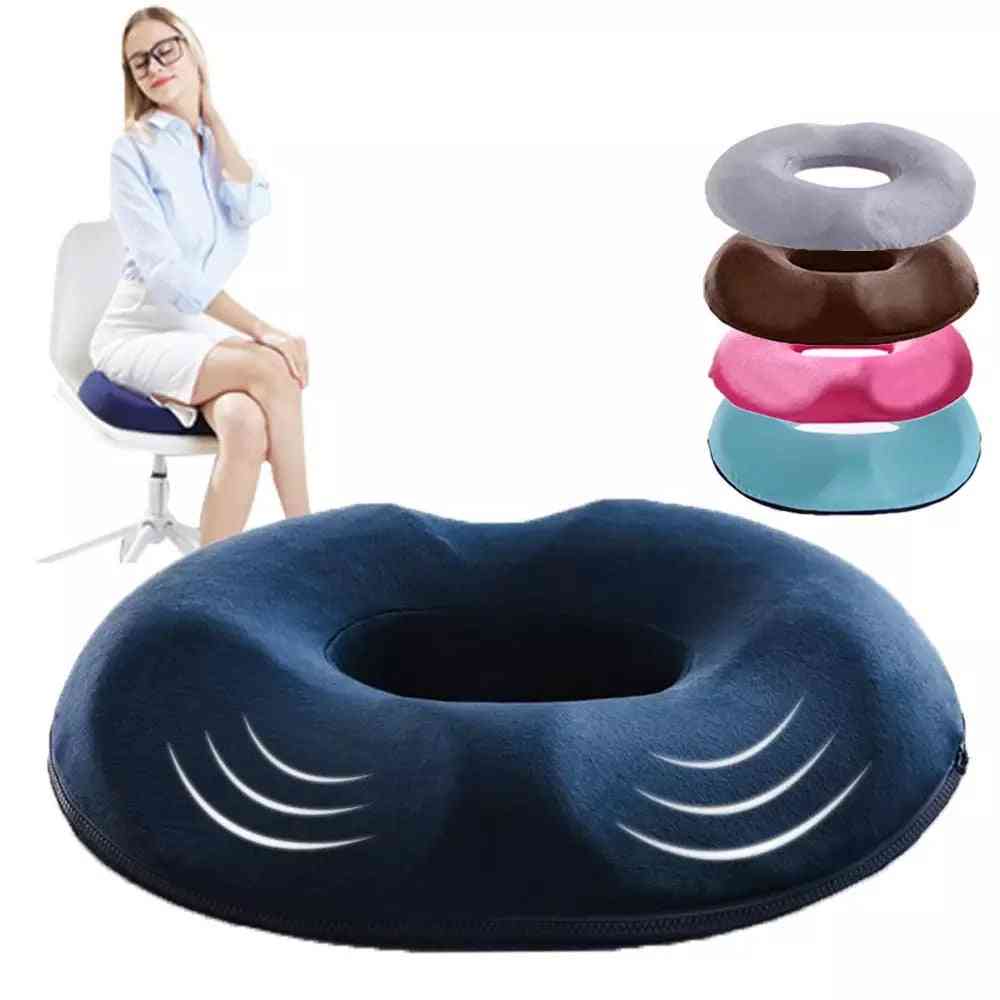 Comfort Donut Seat Cushion Sofa Memory Foam Anti Hemorrhoid Massage Tailbone Pillow