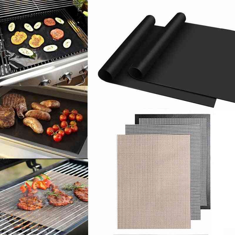 Non-stick Bbq Grill Mat Barbecue Baking Liners Reusable
