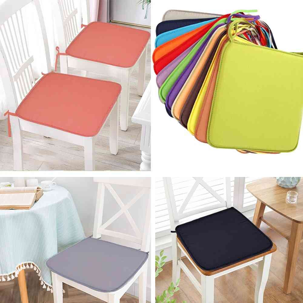 Candy Colors Garden Fabric Plain Dining Chair Cushion