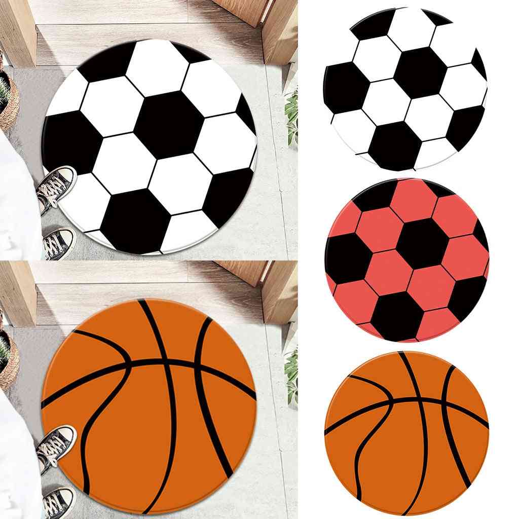 Okrogla preproga proti zdrsu, nogometna košarka, podloga za računalniški stol, blazina
