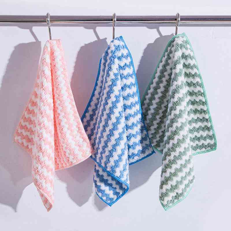 Chiffons de nettoyage en peluche en microfibre serviettes - accessoires de cuisine