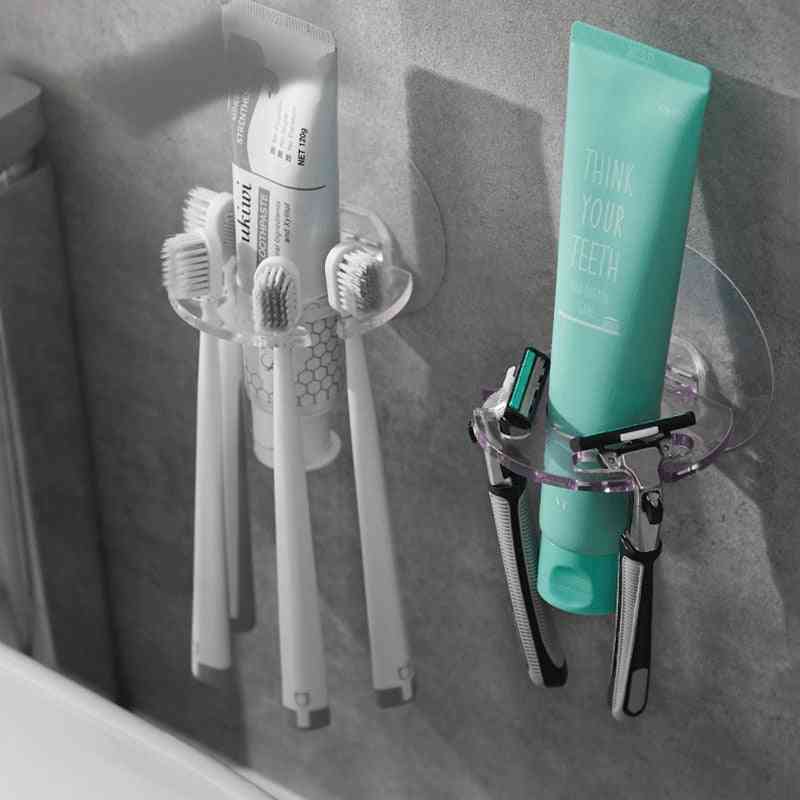 Self-adhesive Wall Mount, Toothpaste Dispenser, Storage Squeezer Holder
