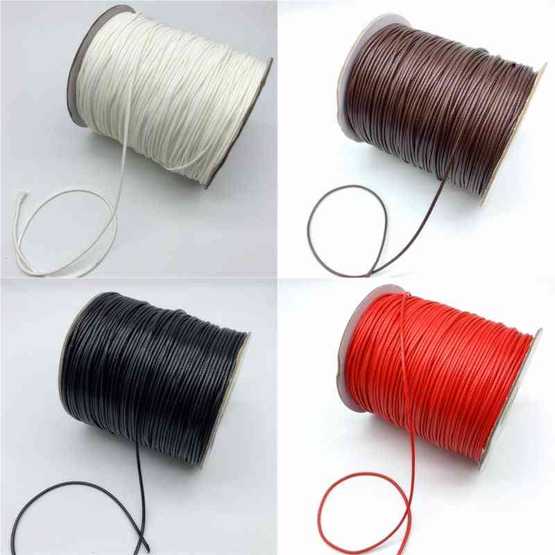 Cordão de algodão encerado cordão de cordão colar de alça para fabricação de joias