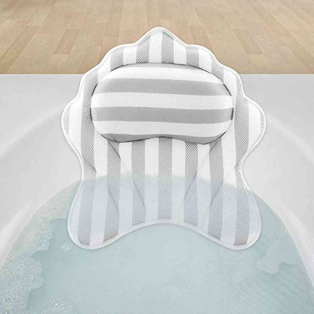 Anti Mold Quick Bath Tub Spa Pillow, Head Holder
