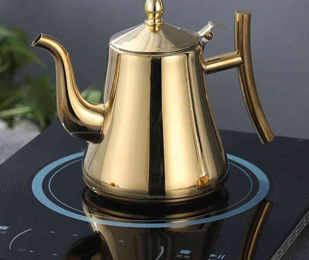 Stainless Steel Kettle, Thicker With Filter Hotel Tea Pot