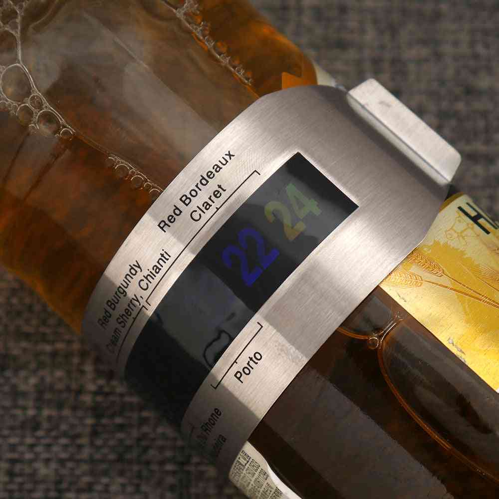 Bar Beverage, Clever Wine Bottle Snap, Thermometer Lcd Display, Clip Champagne Tool