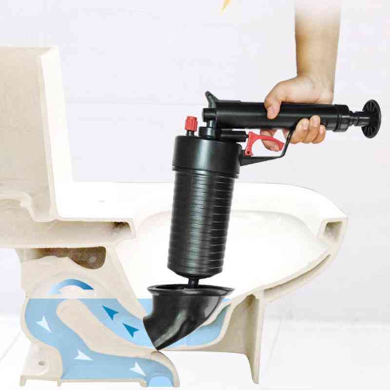 Toilet Dredge- Plug Air Power Pump, Pipe Plunger Gun