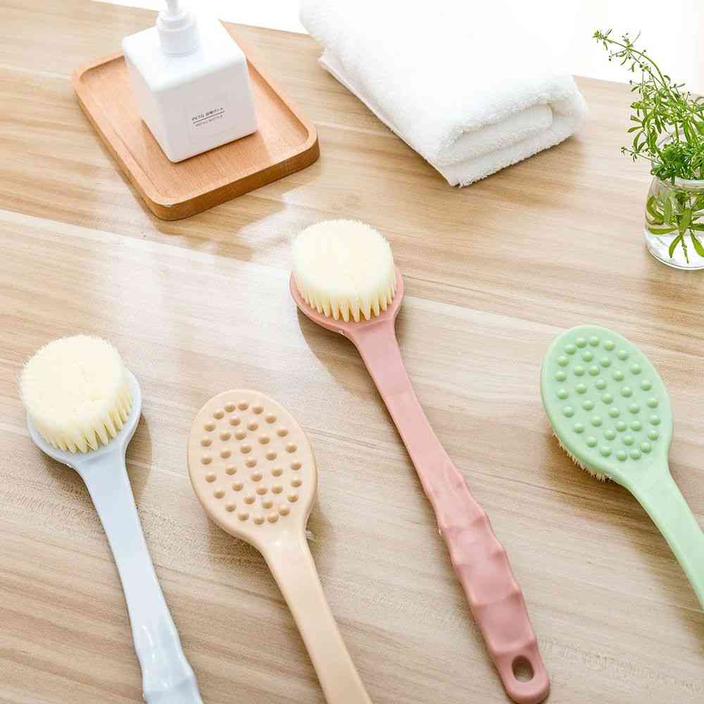 Long Handle Bath Brush, Soft Skin, Massager, Scrubber - Bathroom Accessories