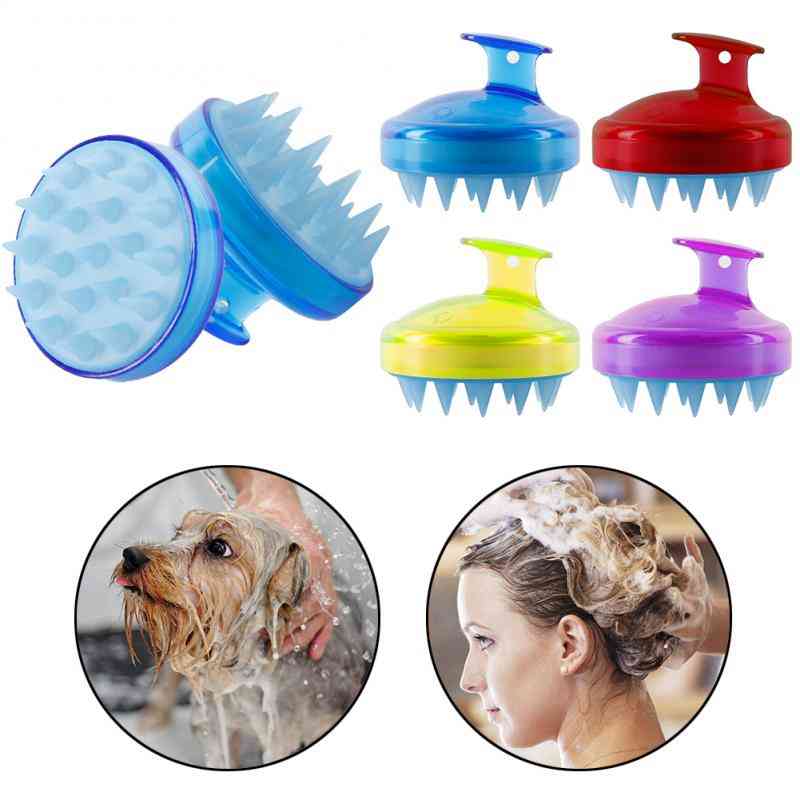 Silicone Hair Shampoo, Scalp Spa Slimming, Washing Comb, Shower Head Brush