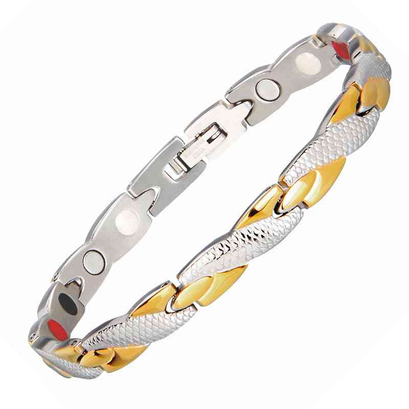 Ion magnétique, bracelet germanium, pulseras hombre, maillon de chaîne