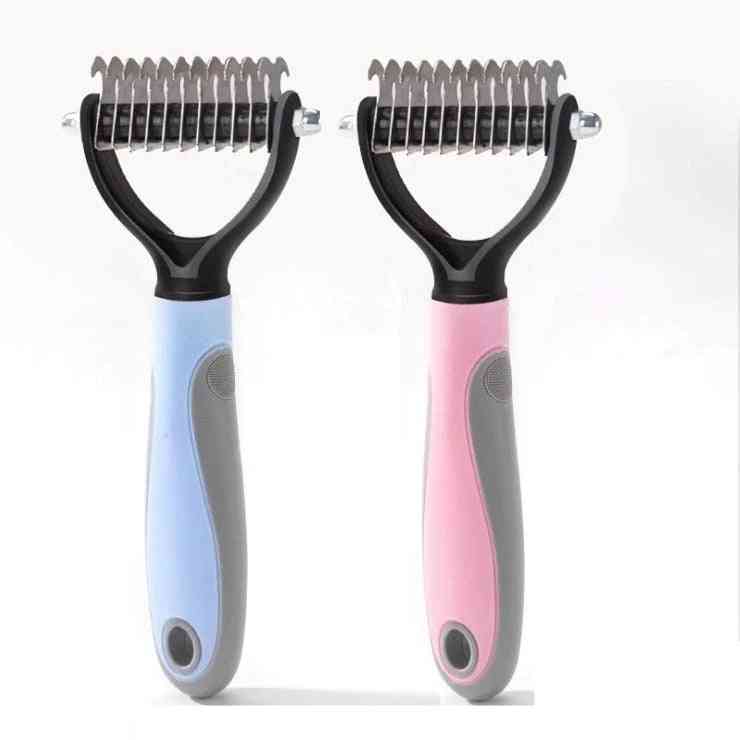 Stainless Double-sides Brush, Hair Removal Comb For Cat, Dog