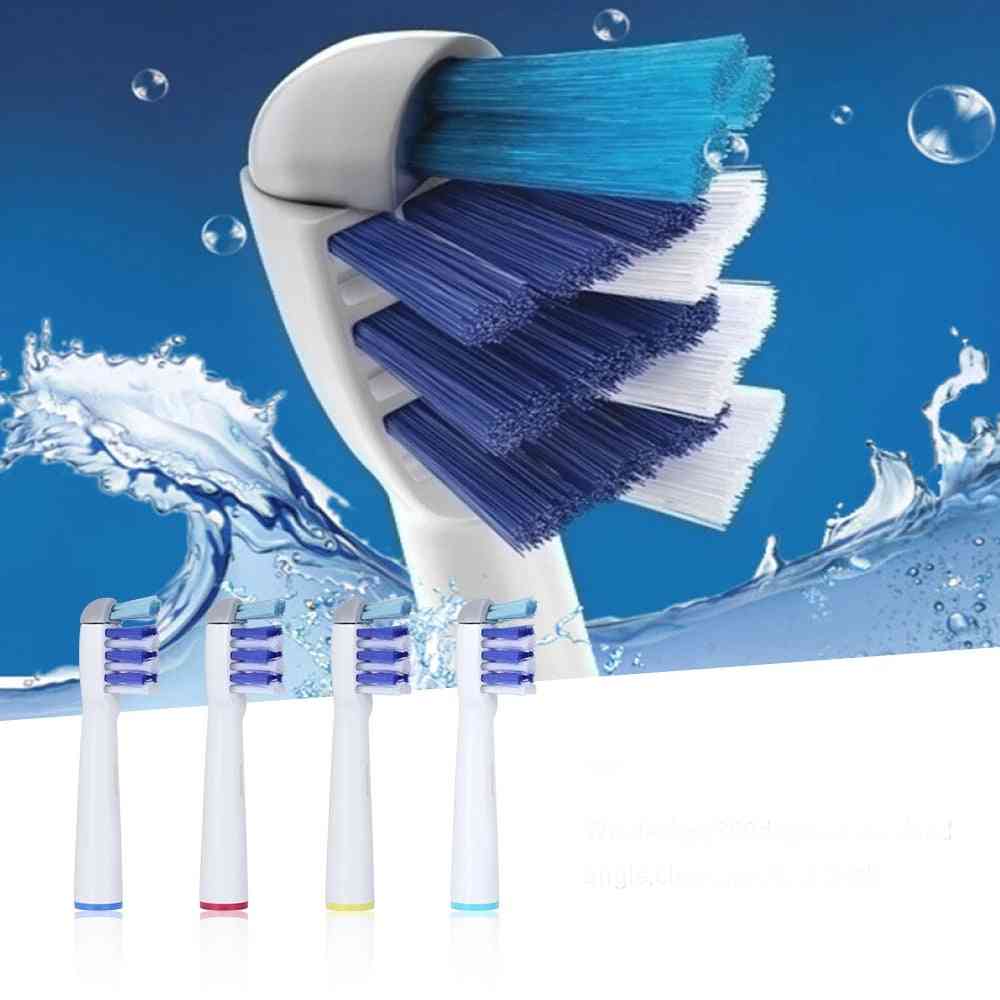 3d- Excel Clean, Precision Replacement, Electric Brush Heads For Toothbrush (white)