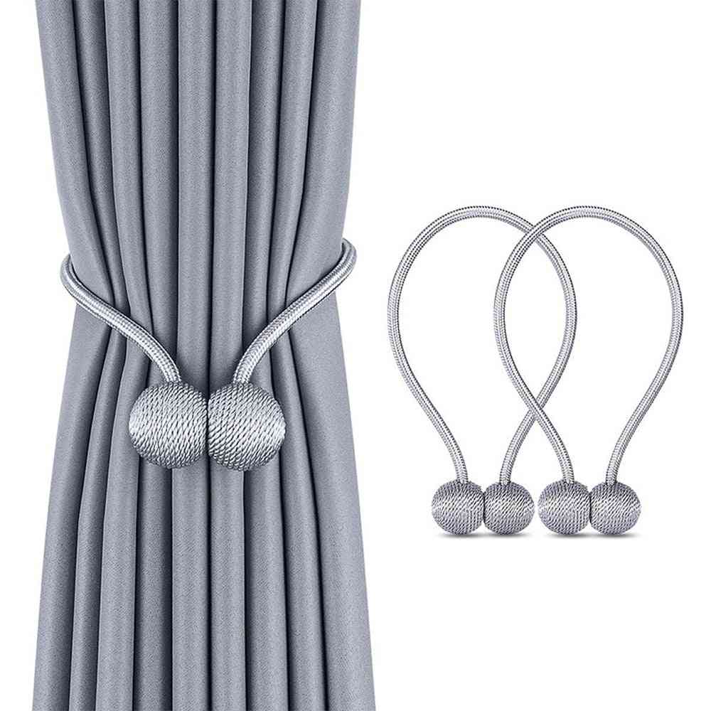 Magnetic Ball Curtain Tiebacks Tie Rope & Rods Accessories Backs/holdbacks Buckle Clips & Hook Holder