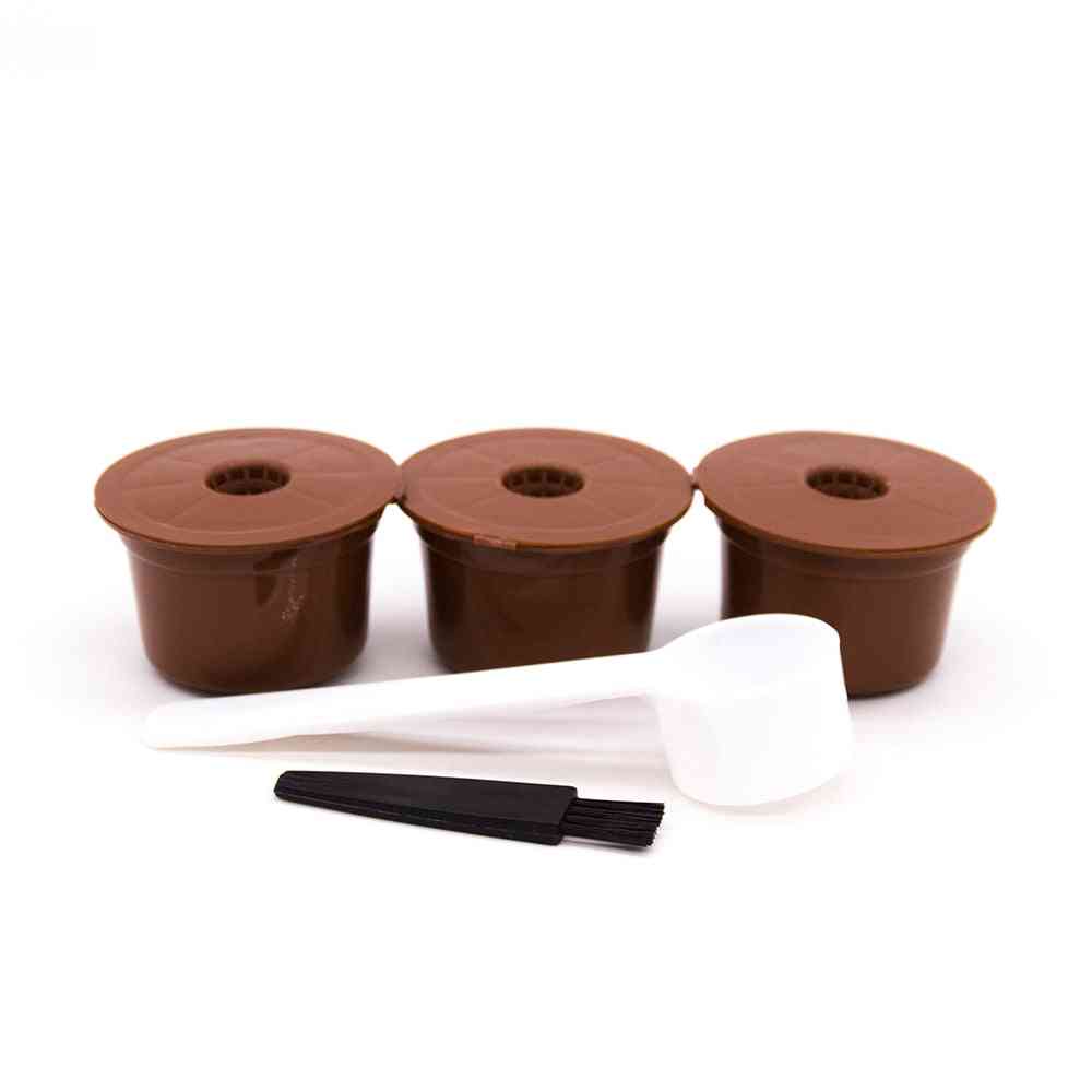 Herbruikbare koffiefiltercapsules voor hervulbare plastic pads