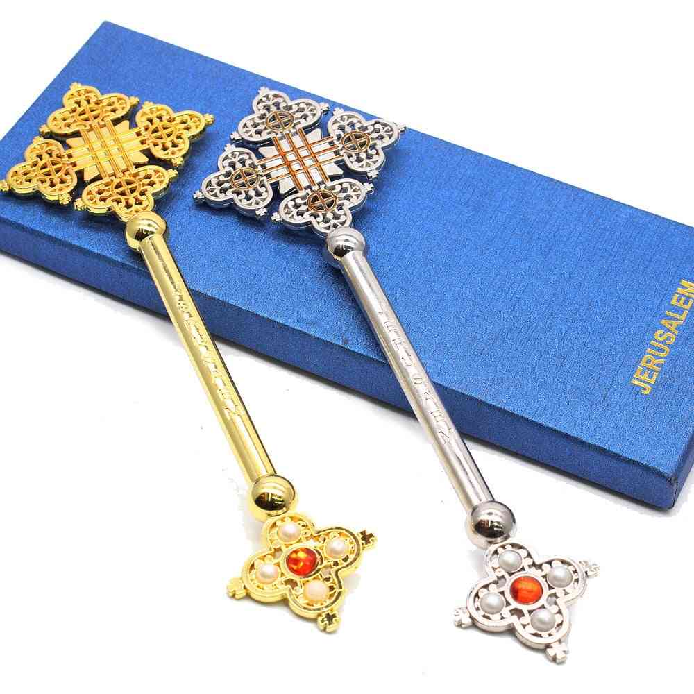 Metal Cross Ornaments For Decoration