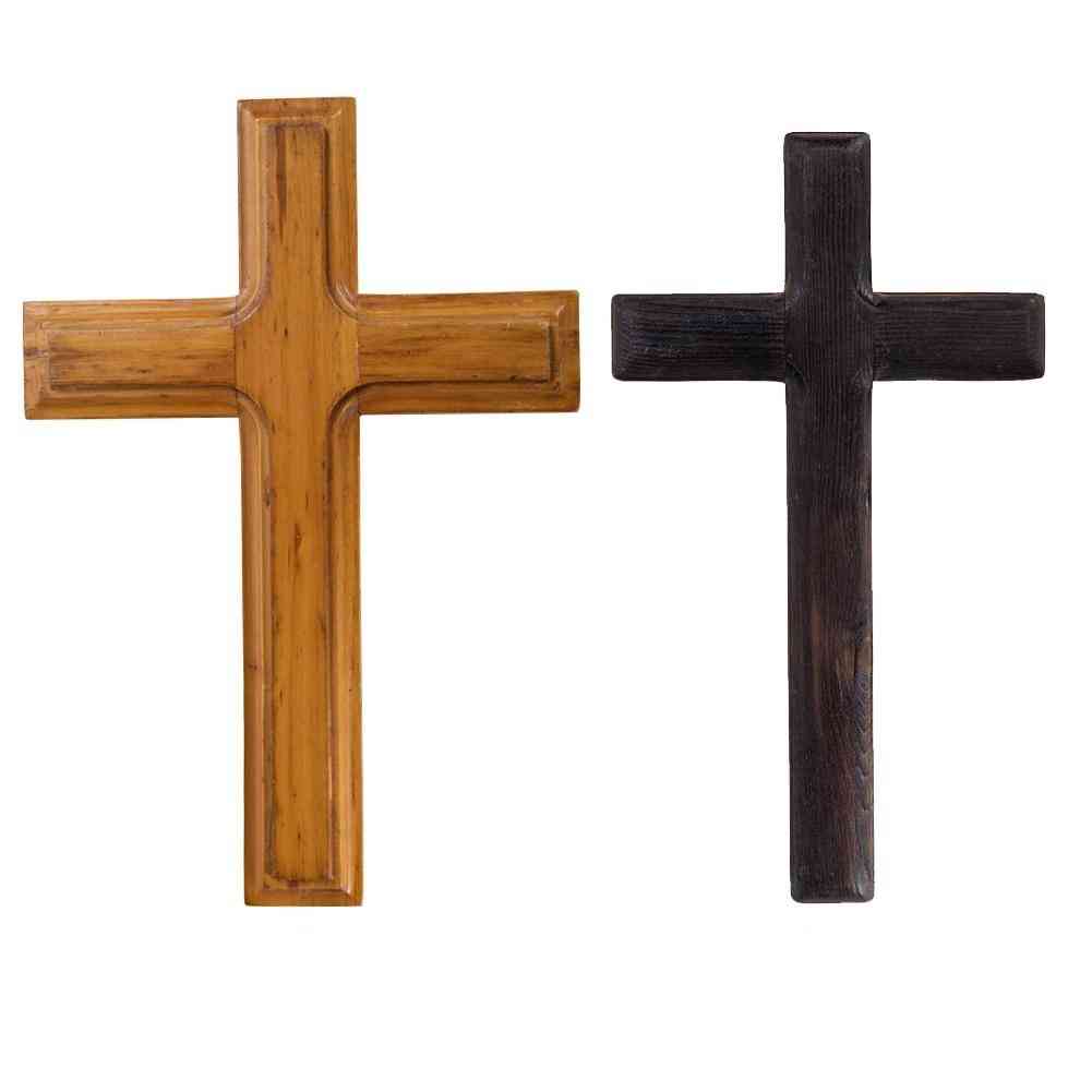 Christ Catholic, Crucifix - Solid Wooden Cross Jesus For Office