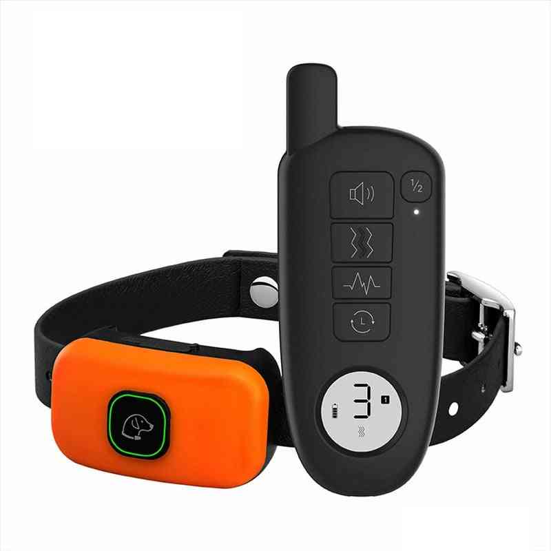 Rechargeable Electric- Shock Vibration, Sound Bark Stop Collar For Pet Dog Training