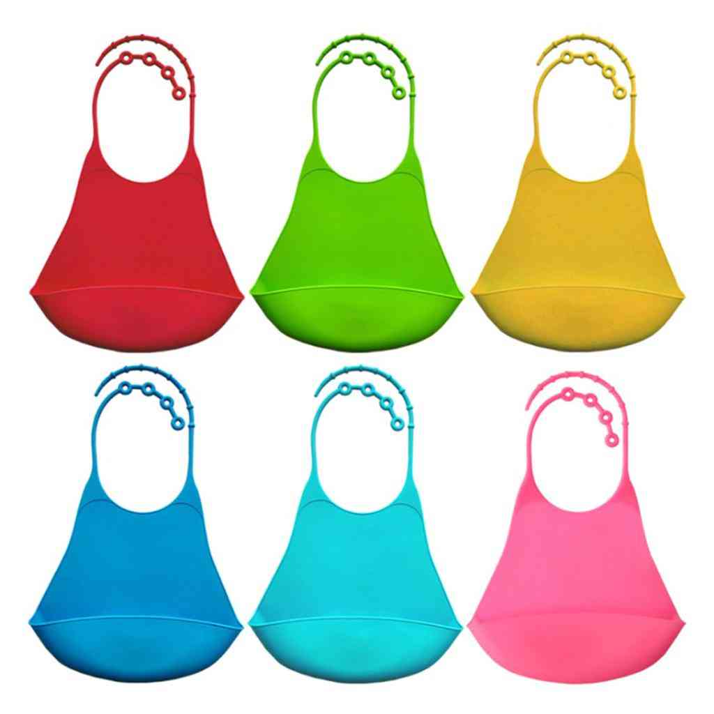 Waterproof Mealtime Clothing Protector Silicone Bib