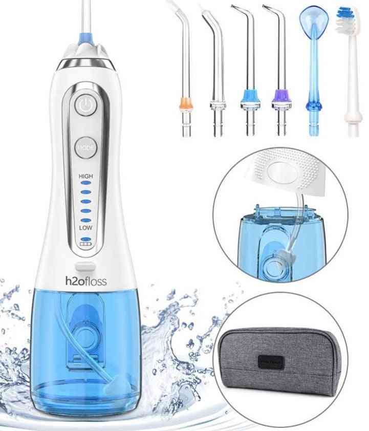 Oral Irrigator Modes Water Floss Usb Rechargeable Jet Portable 300ml