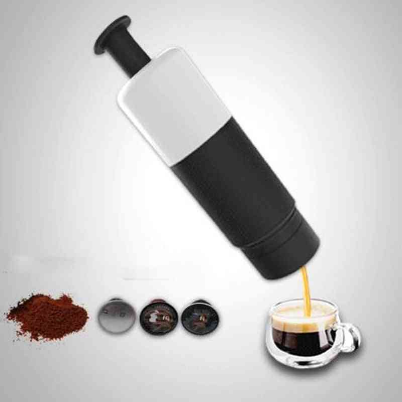 Mini machine à café à capsules portable à pression manuelle