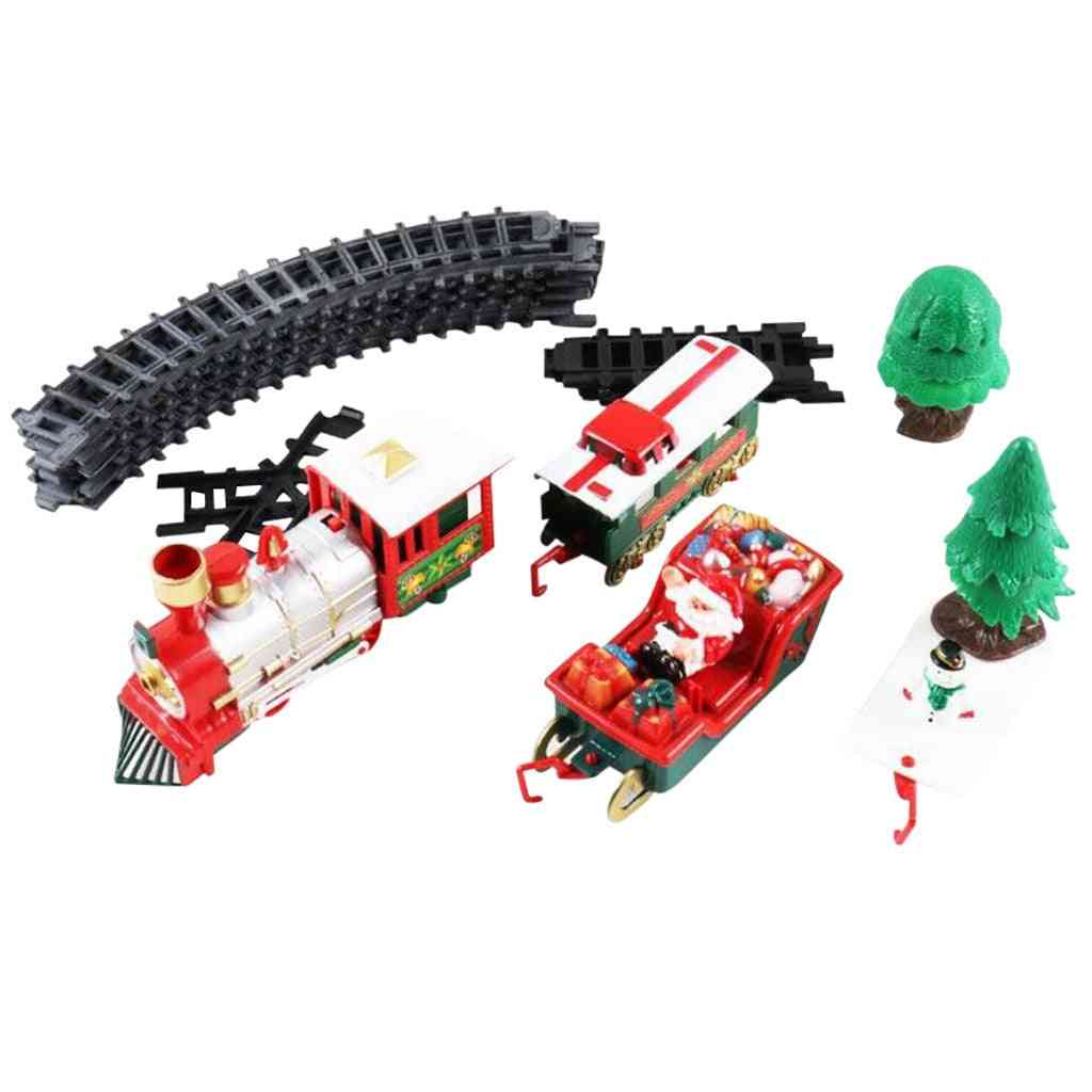 Lights And Sounds, Christmas Train Set- Railway Tracks (plum)